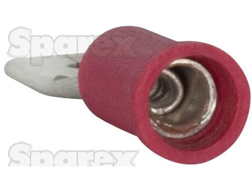 Pre Insulated Spade Terminal, Double Grip - Male, 6.3mm, Red (0.5 - 1.5mm)