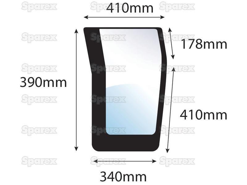 Lower Front Glass LH for Massey Ferguson (3804553M1)