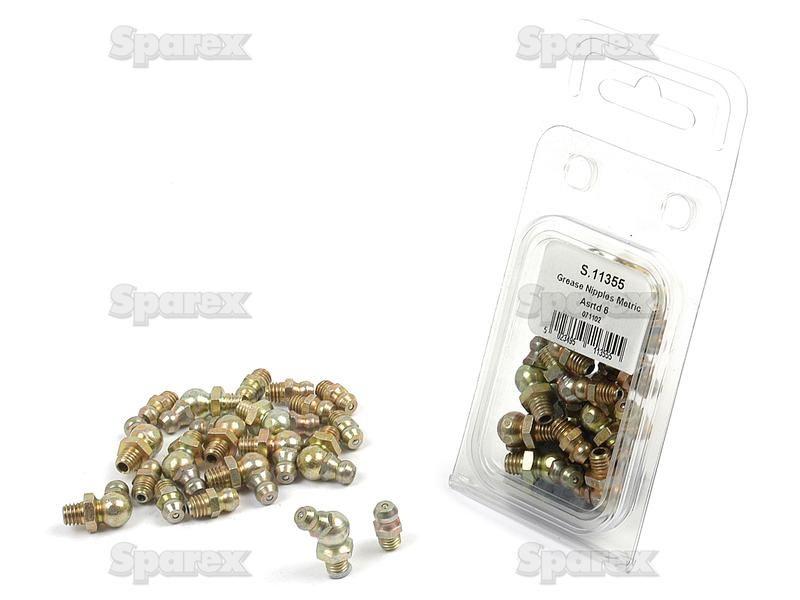 Grease Nipple - M6 Assorted (Agripak 20 pcs.)