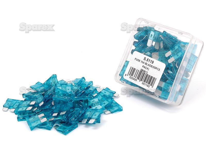 Blade Fuse 15A, 50 pcs. Agripak