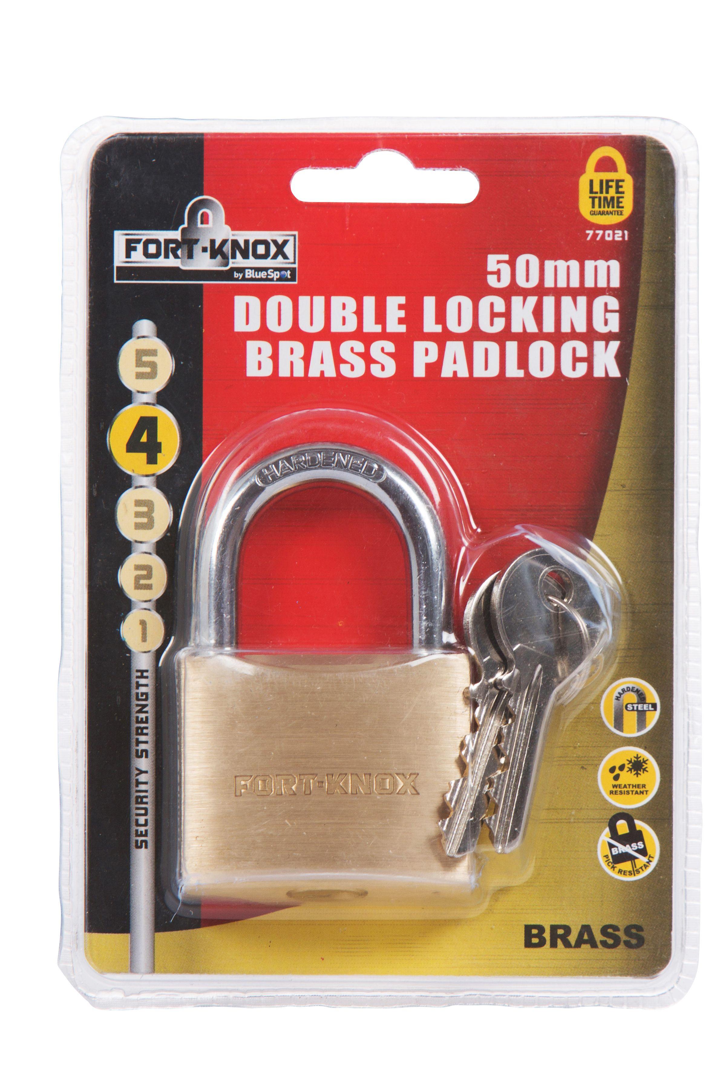 Blue Spot Tools 40MM Brass Padlock Double Locking
