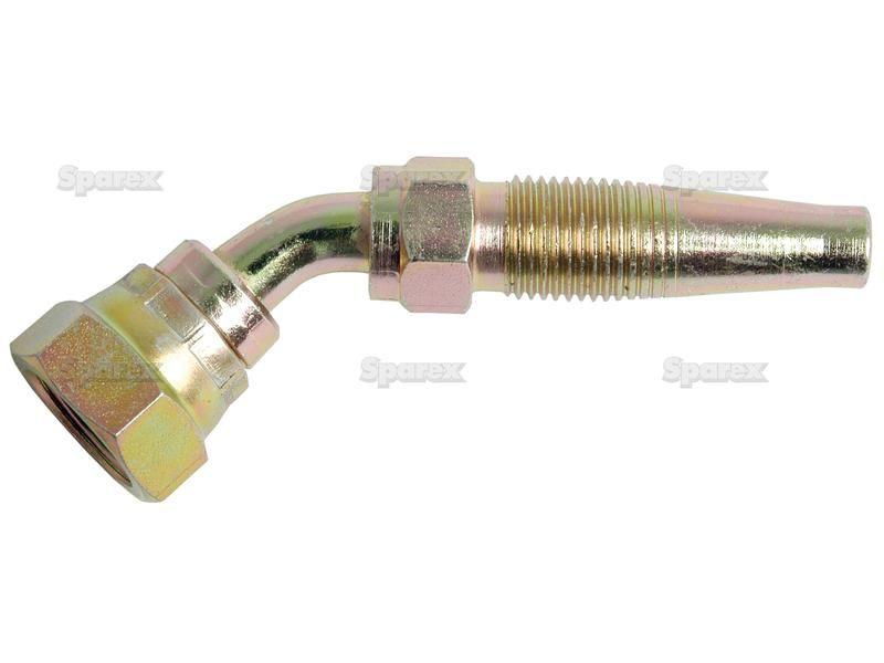 Hydraulic 2-Piece Re-usable Coupling insert 3/8'' x 3/8''BSP female 135 swept