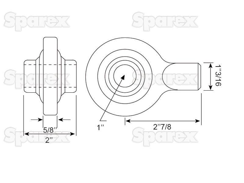 Top Link Weld On Ball End (Cat. 2)