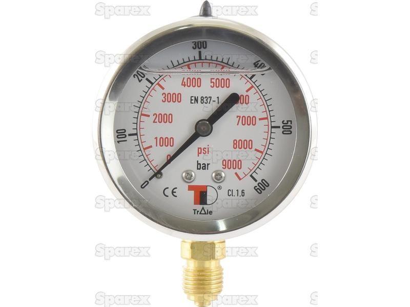 Hydraulic Pressure Gauge Ø63mm (0-600 Bar)