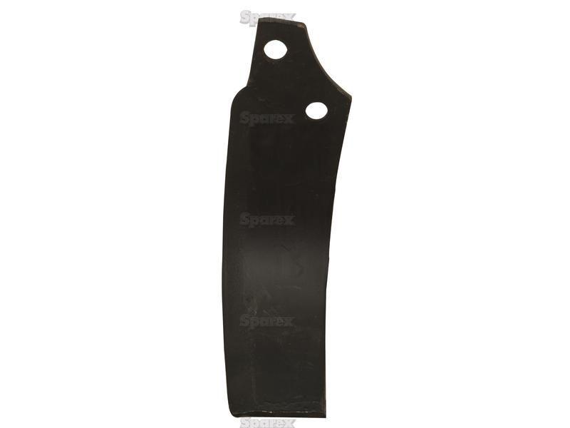 Rotavator Blade Curved RH 60x6mm Height: 194mm. Hole centres: 44mm. Hole Ø: 12.5mm. Replacement for Maschio for Maschio E