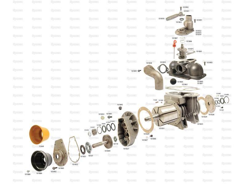 Battioni Pagani Mec 6500 M Cardan Shaft Vacuum Pump | 540 r.p.m