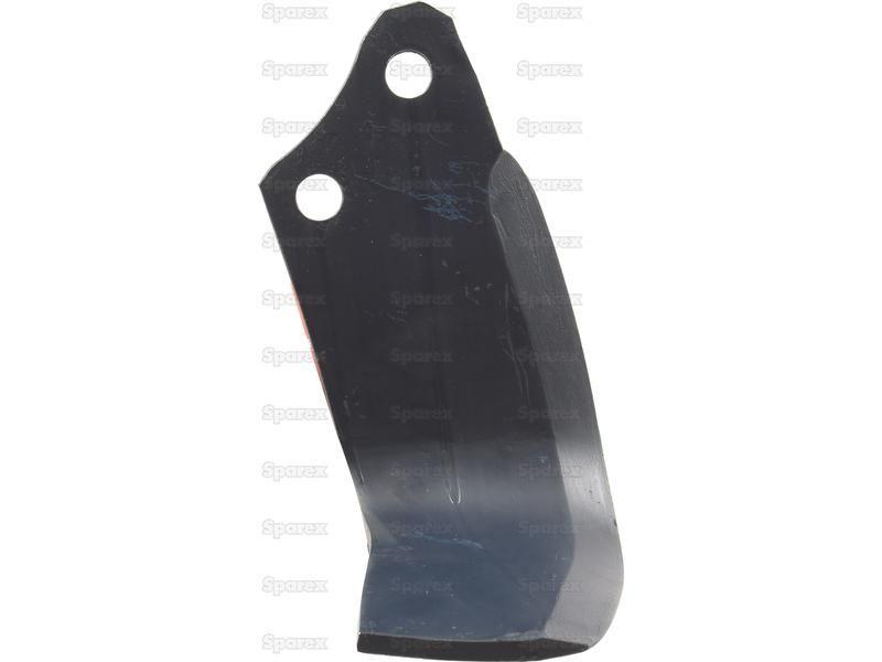 Rotavator Blade Square LH 90x8mm Height: 223mm. Hole centres: 56mm. Hole Ø: 16.5mm. Replacement for Maschio, Valentini for Maschio S