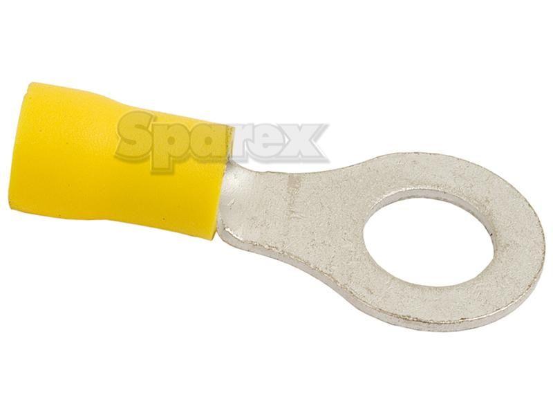 Pre Insulated Ring Terminal, Standard Grip, 8.4mm, Yellow (4.0 - 6.0mm)