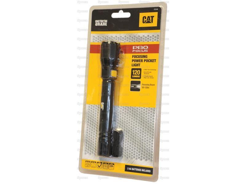 CAT LED Torch focusing tactical Flashlight 120 Lumens