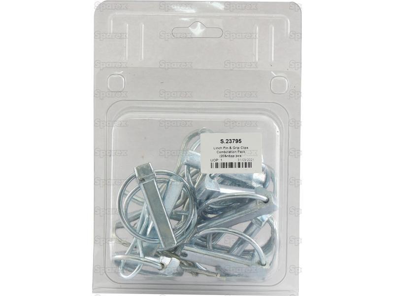 Linch Pin & Grip Clips Combination Pack (20 pcs. Agripak)