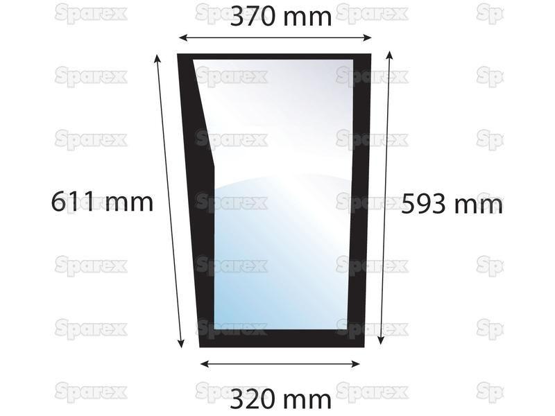 Lower Front Glass LH for Massey Ferguson (3902149M1)