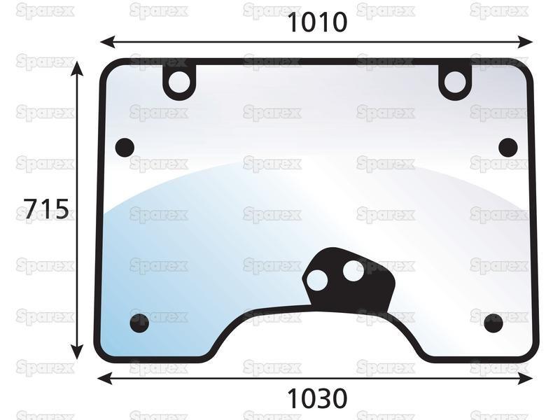 Windscreen for Deutz-Fahr, Same