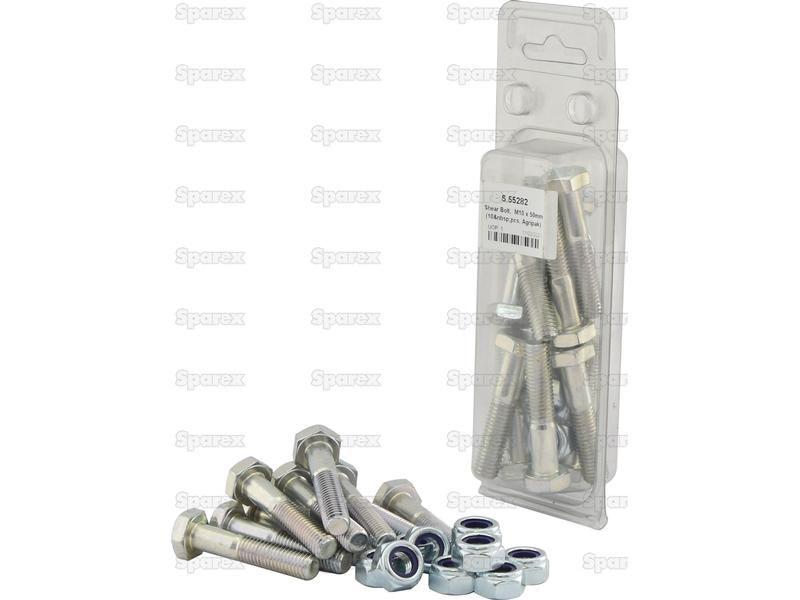 Shear Bolt, M10 x 50mm (10 pcs. Agripak)