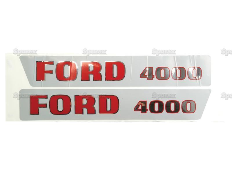 Decal Set - Ford / New Holland 4000 for Ford New Holland 4000 (1000 Series)