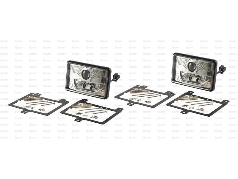 LED Head Light Kit, Interference: Class 3, RH & LH (LH Dip), 1320 Lumens, 10-30V for Renault 133-54 (52-54 Series)