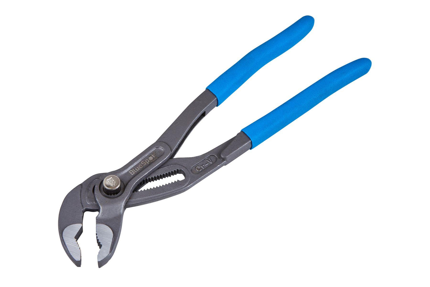 Blue Spot Tools 10" Push Button Extra Wide Waterpump Plier