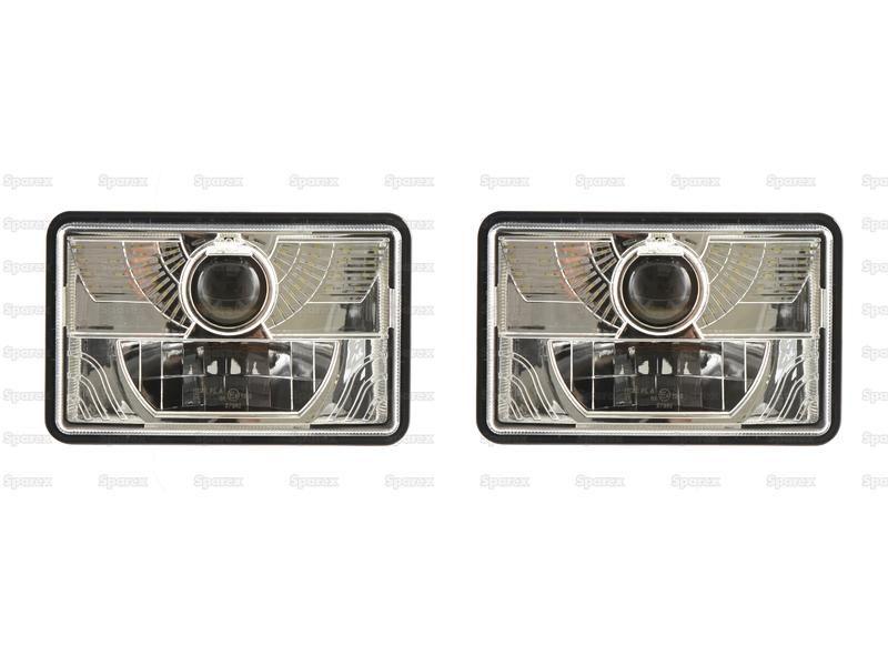 LED Head Light Kit, Interference: Class 3, RH & LH (LH Dip), 1320 Lumens, 10-30V for Renault 133-54 (52-54 Series)