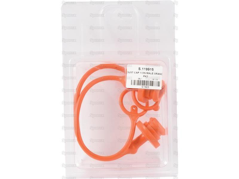 Dust Plug 1/2'' Orange Fits Female Coupling TM12LA (2 pcs. Agripak) Faster S.p.A (TM12L/A)
