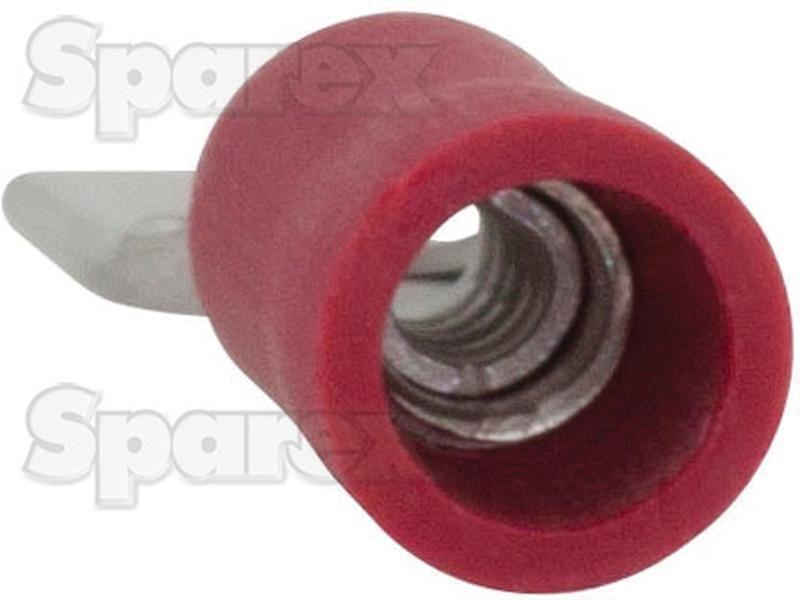 Pre Insulated Spade Terminal, Standard Grip - Male, 6.3mm, Red (0.5 - 1.5mm)
