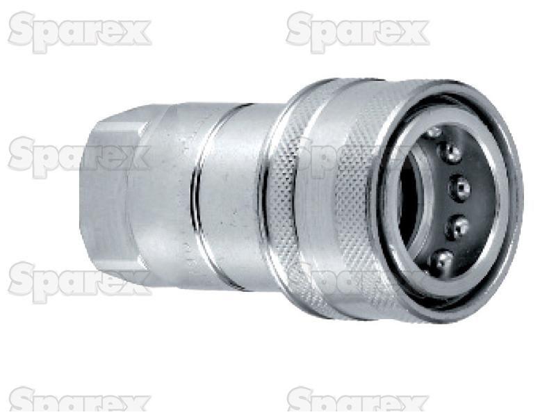 Faster Quick Release Hydraulic Coupling Female 1/4'' Body x 1/4'' BSP Female Thread Faster S.p.A (NV 14 GAS F, NV14GASF)