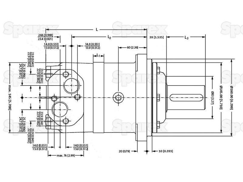 Orbital Hydraulic Motor Danfoss (151B3104, OMV800, OMV800151B3104)