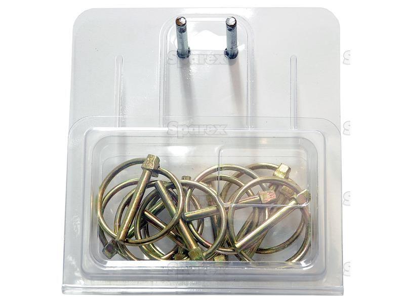 Round Linch Pin, Pin Ø4.5mm x 35mm (10 pcs. Agripak)