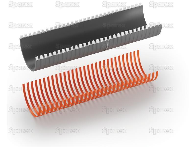 PVC Slurry Hose - Rectangular Helix (Merlett Alabama), Hose ID: 152.4mm (6'') for Merlett ALABAMA