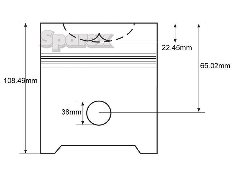 Piston & Ring Set for Laverda 3550