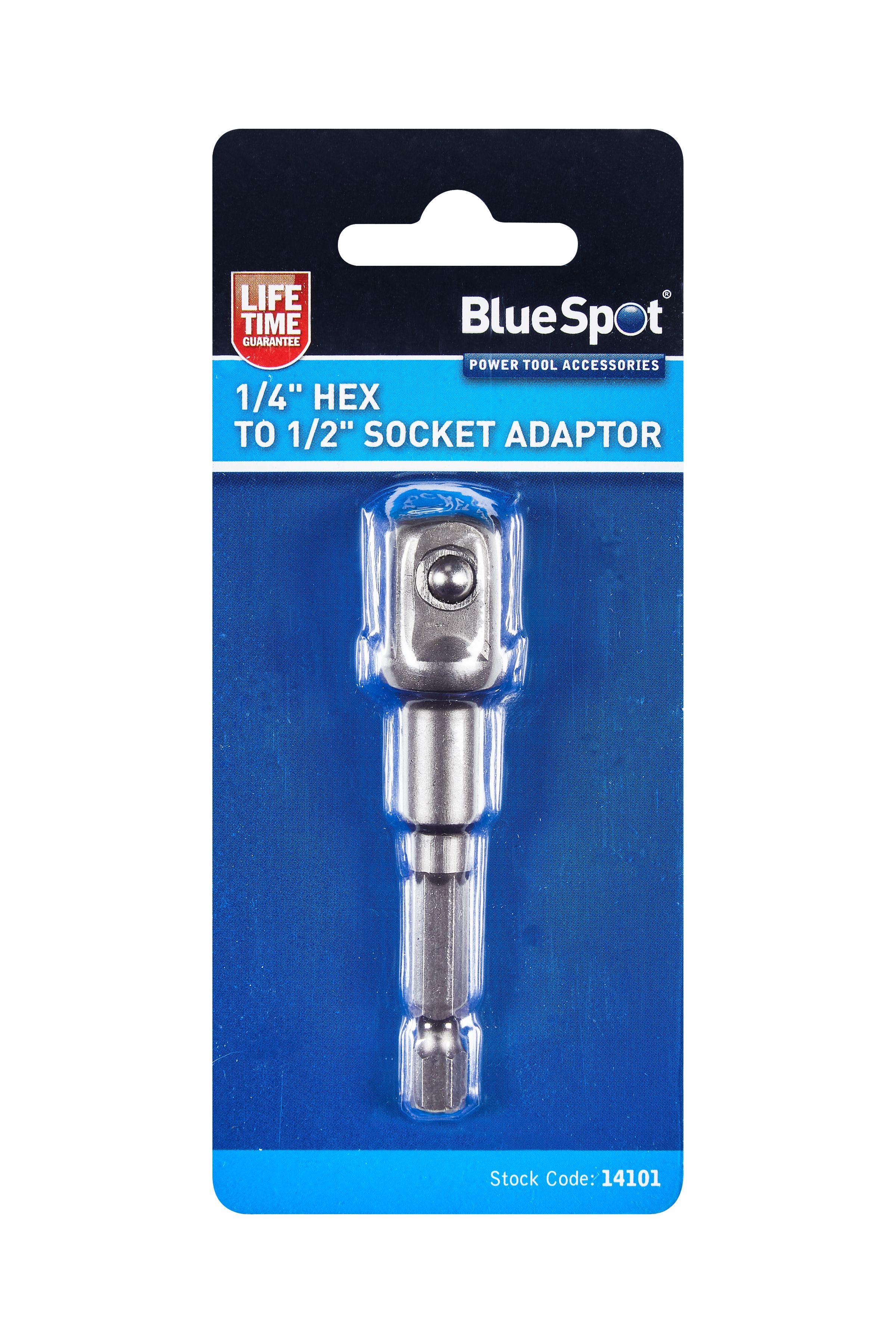 Blue Spot Tools 1/4" Hex to 1/2" Socket Adaptor