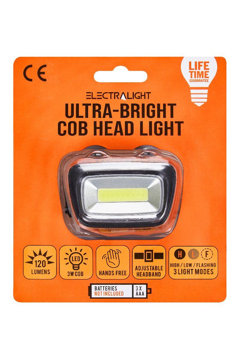 Electralight Ultra-Bright COB Head Light (120 Lumens) No Batteries