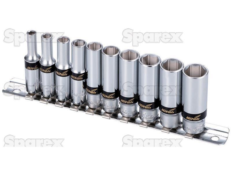1/4'' Drive Deep Socket Set (10 pcs.)