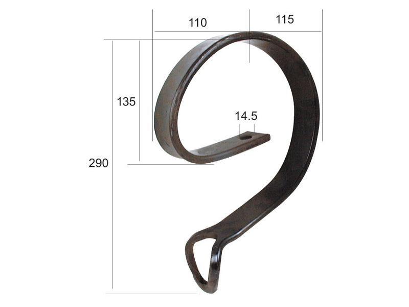 S Tine Helper 45x10mm for Universal