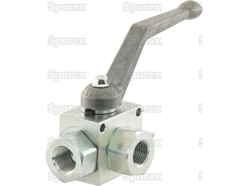 Hydraulic 3-Way Diverter Ball valve 3/8''BSP Bondioli & Pavesi (RSAP3V02T)