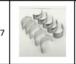 Perkins Main Bearing 44TA/1104D- 1104C-44/1104C- 44T U5MB0018