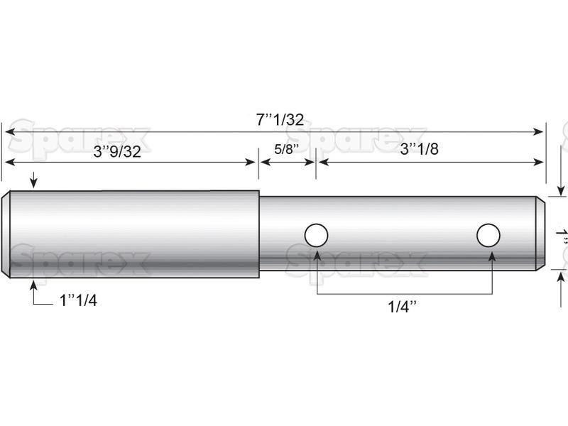 Top link pin - Dual category 25 - 32mm Cat.2/3