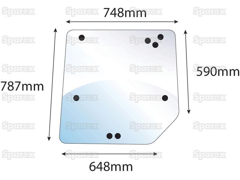 Rear Window for Massey Ferguson, Landini