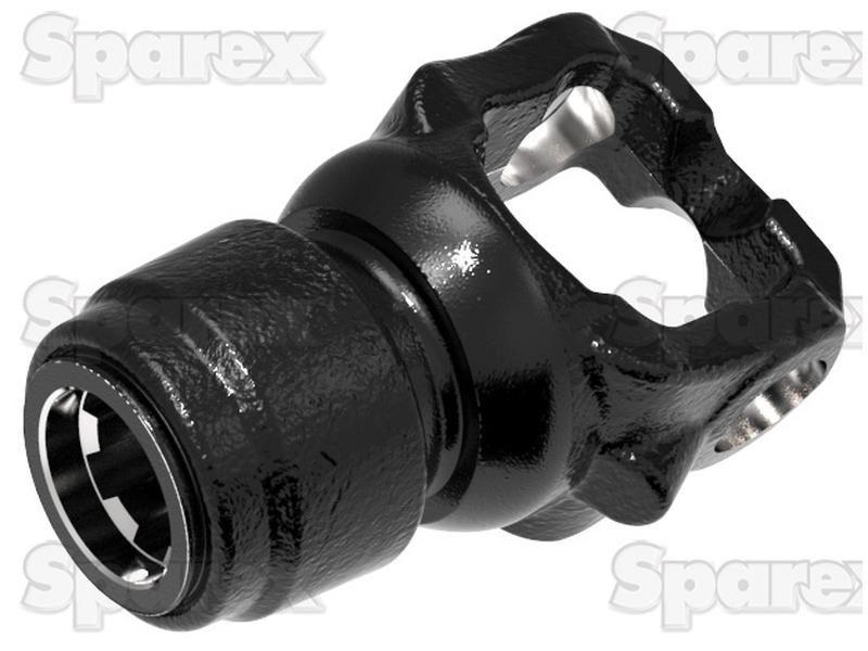 PTO Yoke - Wide Angle Quick Release With Auto Lock (U/J Size: 31.8 x 81.3 & 31.8 x 109.2mm), Size: 1 3/8'' x 6 Spline