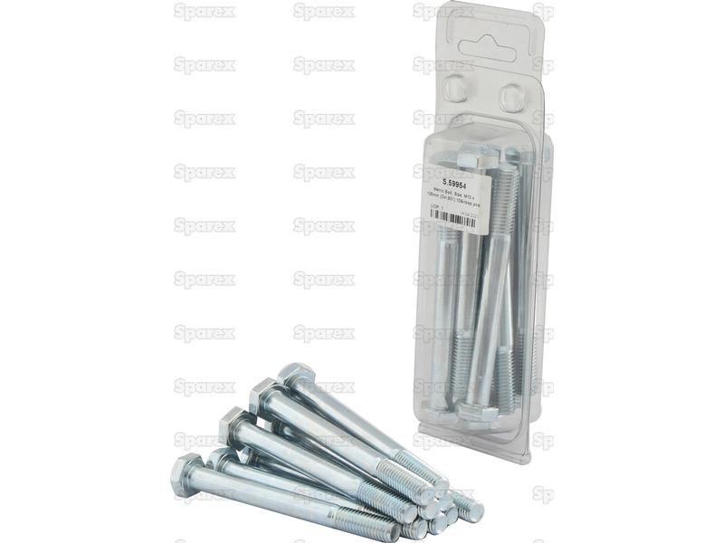 Metric Bolt, Size: M10 x 100mm (Din 931) 10 pcs. Agripak