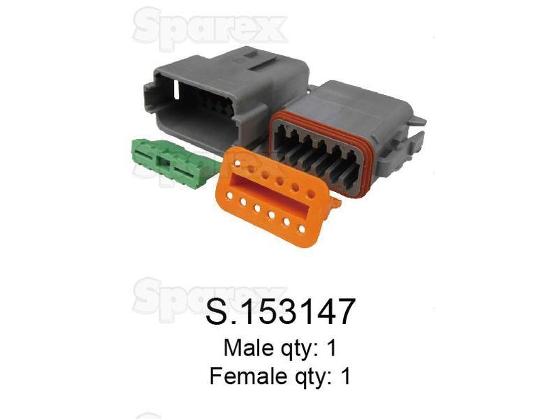 Deutsch DT Connector 12 Pole 2 pcs. (Bag)
