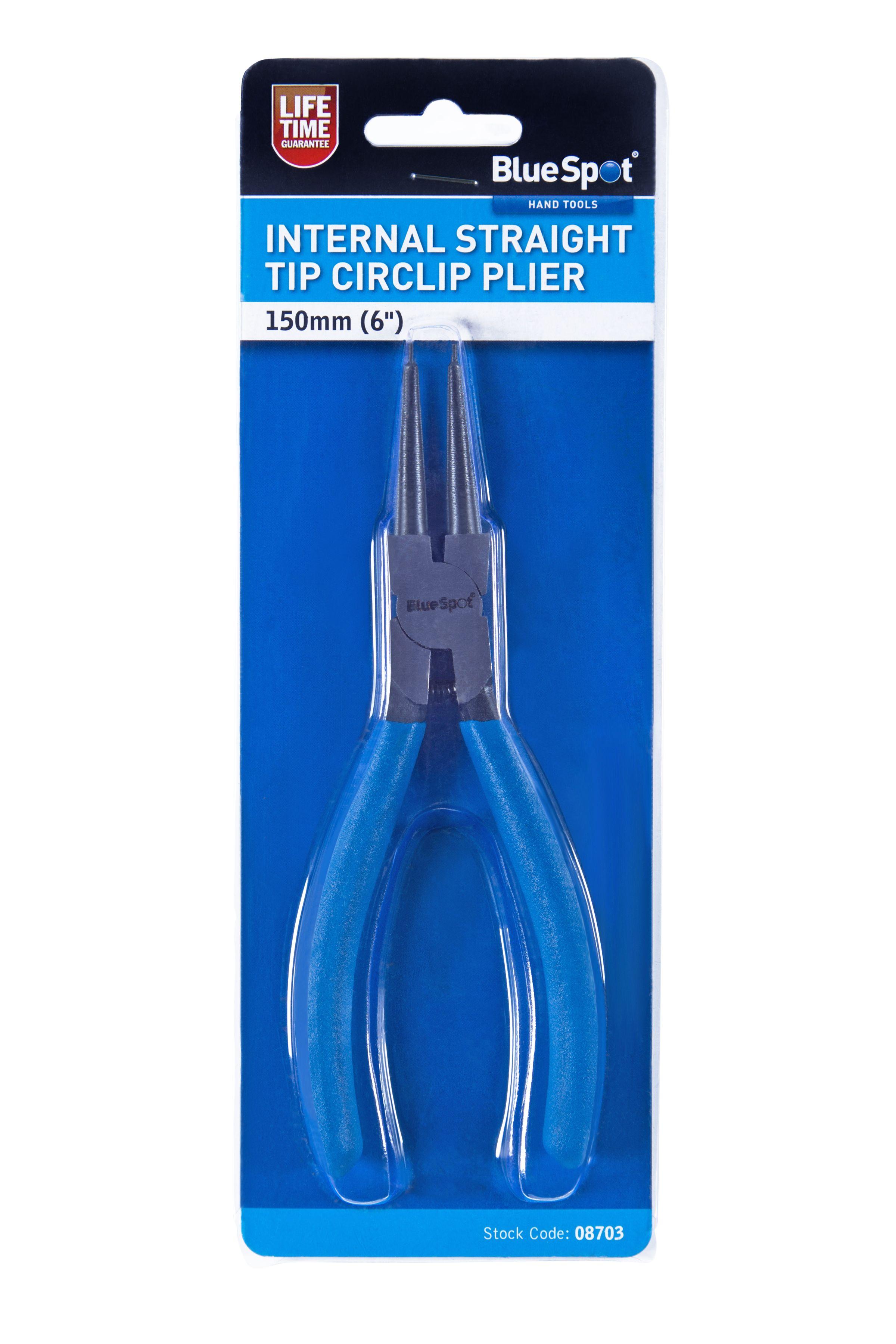 Blue Spot Tools 150mm (6") Internal Straight Tip Circlip Plier