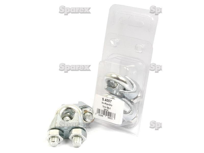 Wire Rope Clips, Wire Ø13mm (1/2'') 2 pcs. Agripak
