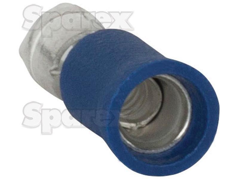Pre Insulated Bullet Terminal, Double Grip - Male, 4.0mm, Blue (1.5 - 2.5mm)