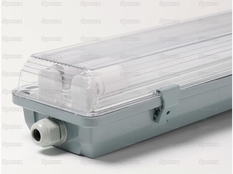 Complete LED Tube Light, IP65, Supplied with 2 LED Tubes G13, 1263mm, 2 x 18W