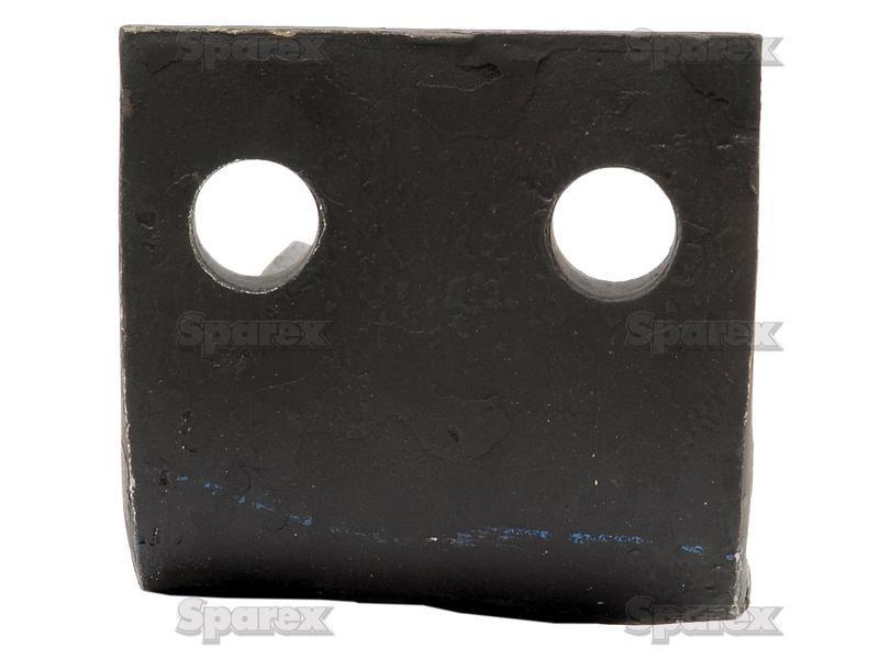 Hardfaced Power Harrow Blade 90x12x280mm LH. Hole centres: 50mm. Hole Ø 17mm. Replacement for Kverneland. for Maschio