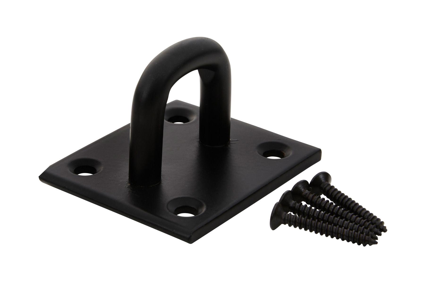 Blue Spot Tools Black Powder Coated Staple On Plate Heavy 55 X 65mm