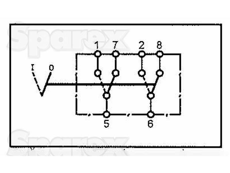 Rocker Switch - Universal Fitting, 2 Position (On/Off) for Valmet & Valtra T190 (T Series)