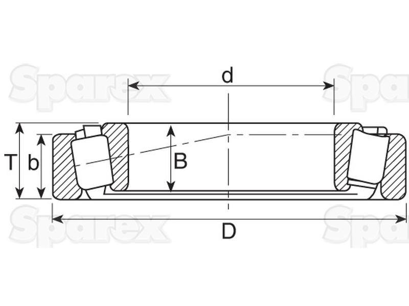 Sparex Taper Roller Bearing (32210)
