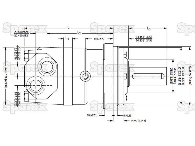 Orbital Hydraulic Motor Danfoss (OMT250)