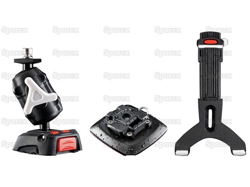 ROKK Mini Adjustable Tablet Clamp & Adhesive Mount