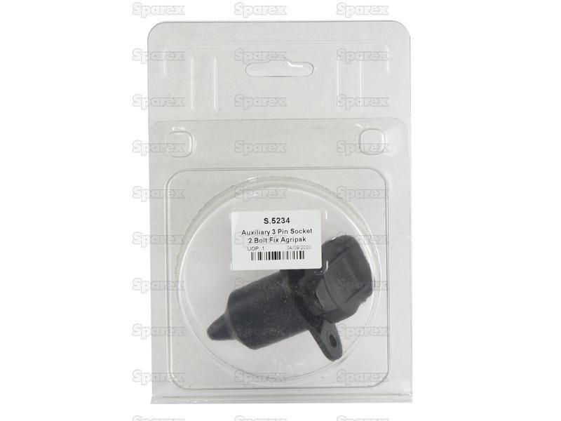 Auxiliary 3 Pin Socket 2 Bolt Fix Agripak